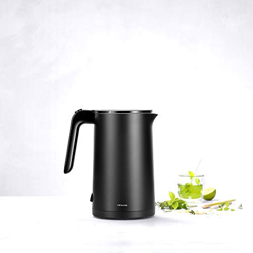 Zwilling Enfinigy Cool Touch 1.5-Liter Electric Kettle, Cordless Tea Kettle  & Hot Water - Black