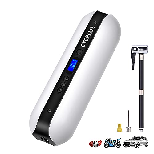 Portable Air Compressor Mini Inflator Electric Pump for Car Mini, A2-white