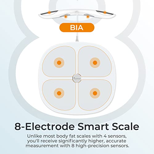 Body Fat Scale, Sportneer Smart Scale 8 Electrodes Accurate Digital Body...