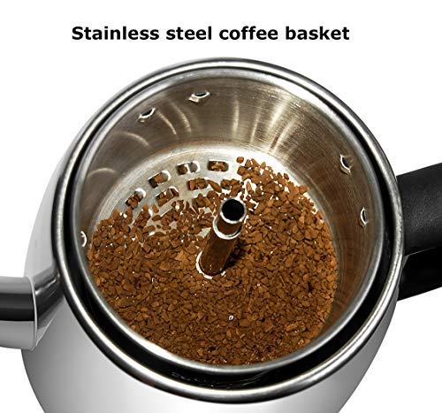  Mixpresso Electric Percolator Coffee Pot, Stainless