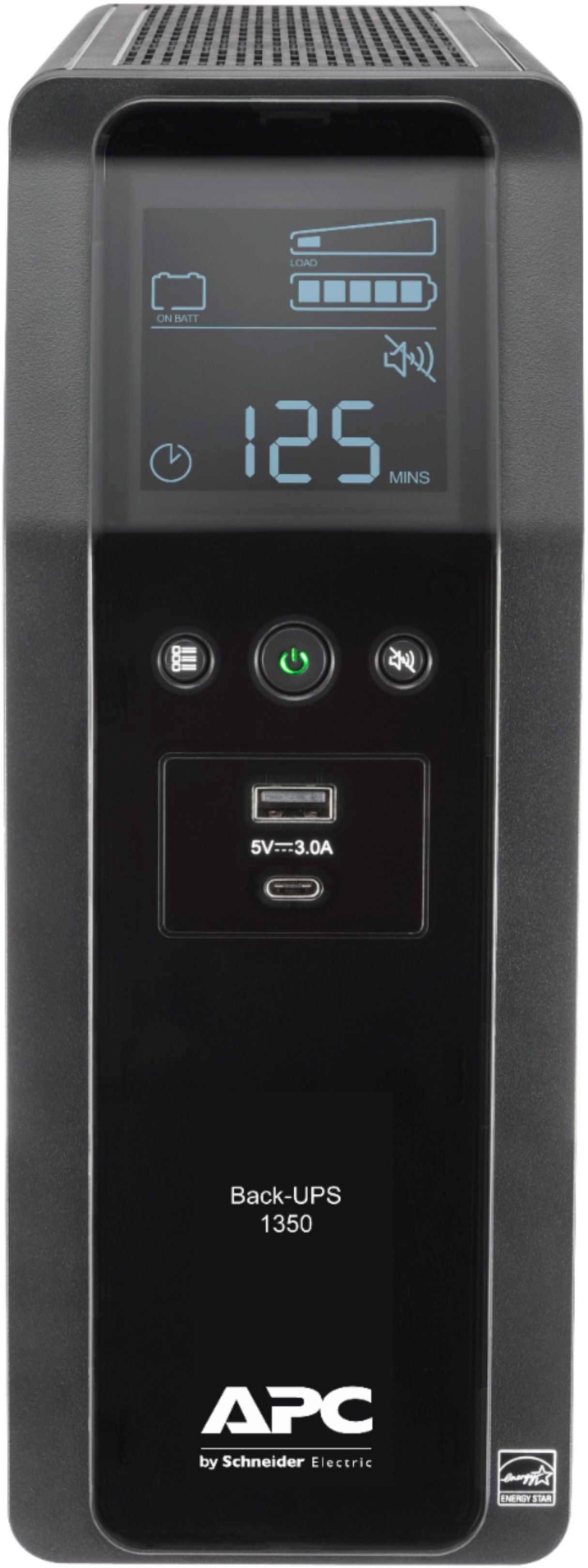 APC - Back-UPS Pro 1350VA Battery Back-Up System - Black