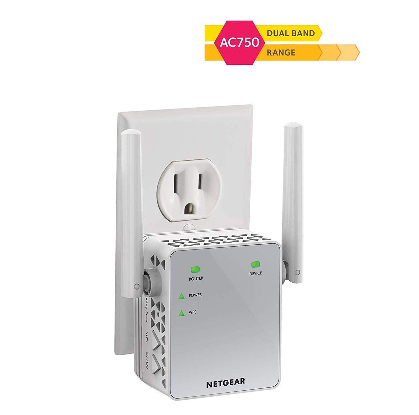 NETGEAR WiFi Range Extender AC750 Dual Band |WiFi coverage up to 750 Mbps...